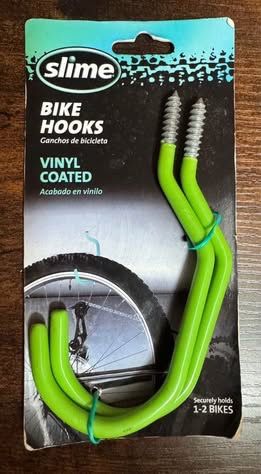 NEW Bike Hooks with Vinyl Coating holds up to 30lbs just $3