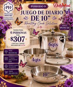 Juego de diario y utensilios de princess house