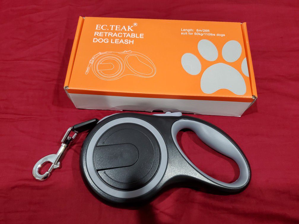 Retractable dog leash 26ft for small to large dog. Brand new. Never been used.