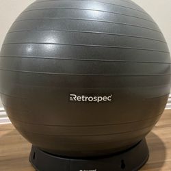 Retrospec Yoga Ball Grey Color