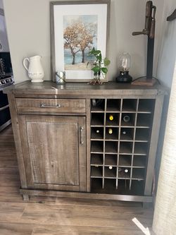 Beautiful rustic wine cabinet/rack