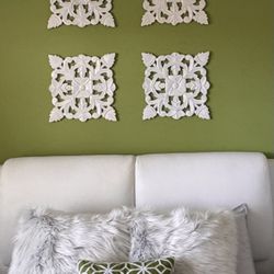 White Wood Wall Art