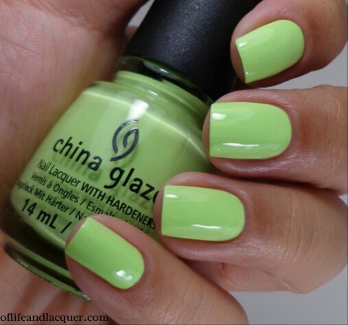 China Glaze "Grass is lime greener"