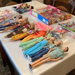 Collection Of Barbie Dolls