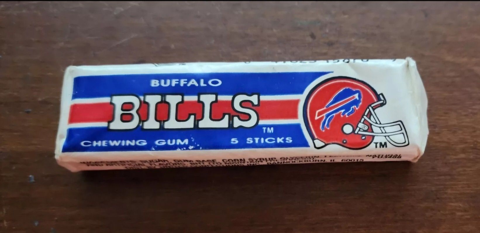 Vintage Buffalo Bills Bubble Gum 