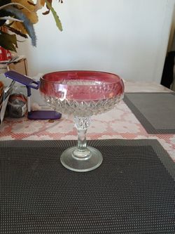 Indiana Glass Ruby Red Candy Dish