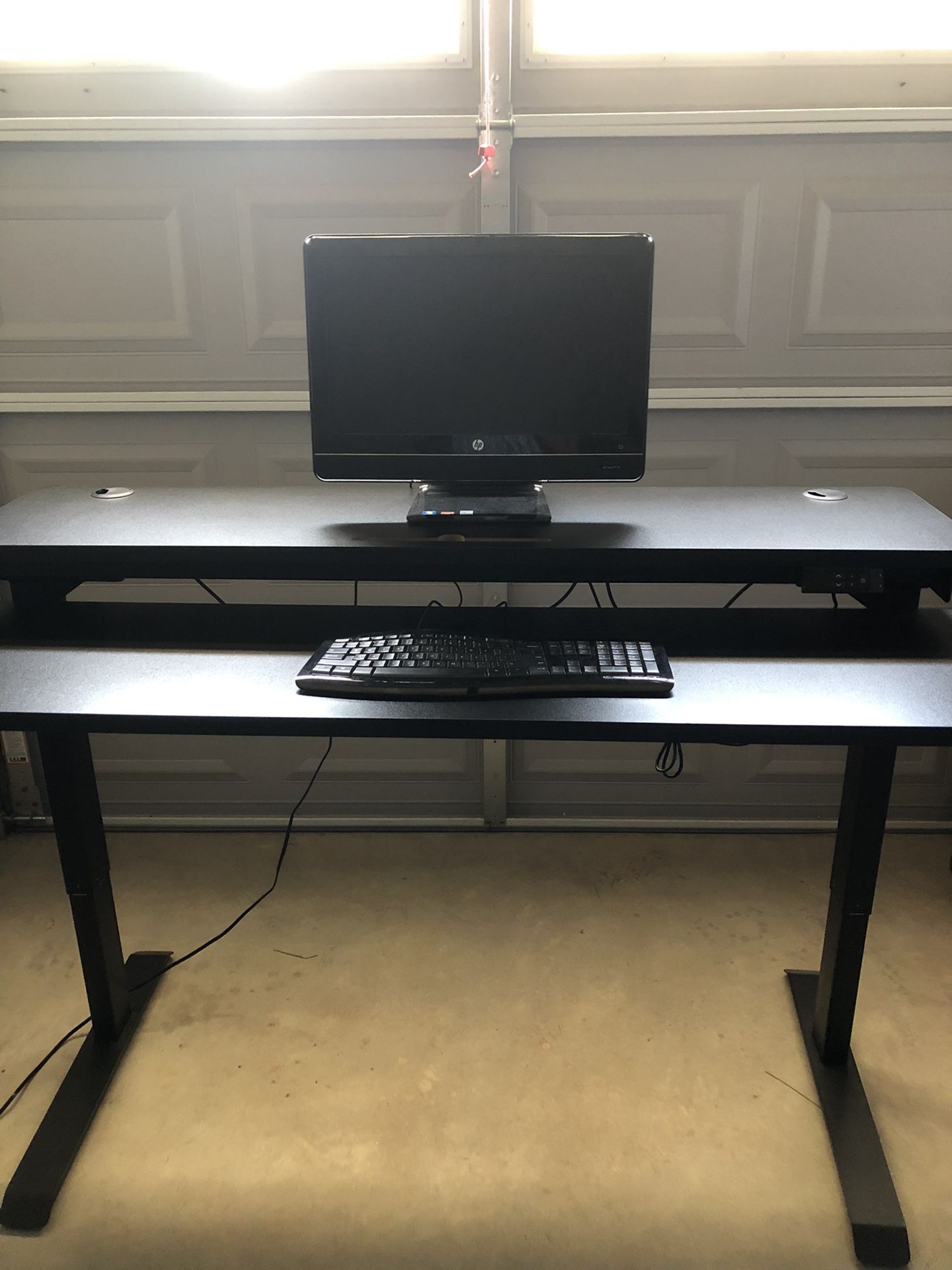 2-tier Electric Standing Desk