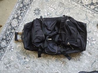 High Sierra Black Rolling Duffel Bag