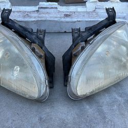 Honda OEM Del Sol Headlights Stanley Sr2 Eh6 Eg2 Eg1