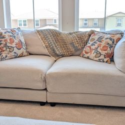 Small Washable Couch / Love Seat ($130 w/Ottoman)