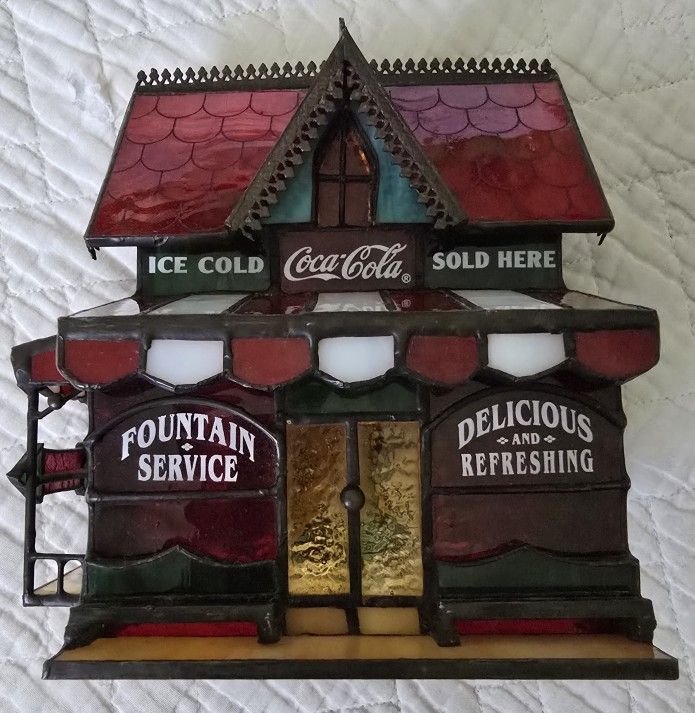 30 OBO 1995 Franklin Mint Coca Cola Corner Store Light Up