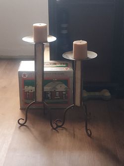 Candle holders.