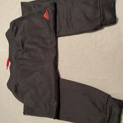 Adidas Climate Boys Black Fleece Jogger Pants Size Large
