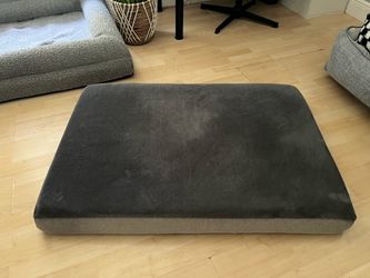 41x28" Bark Gray Dog Bed w/ Washable Cover!