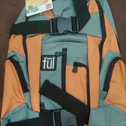 New FUL Overton Backpack Orange/Gray