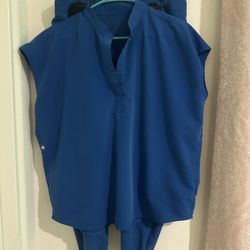 Pre Own Scrubs FIGS Royal Blue 