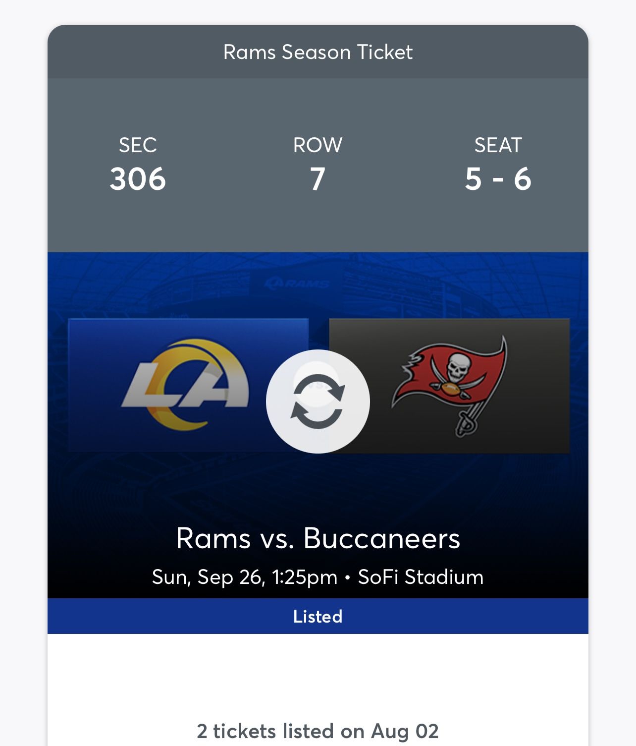 Rams vs Buccaneers 