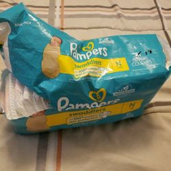 HUGGIES And PAMPERS Both Are  Size NEWBORN