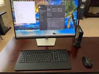Dell 7060 micro, Dell 27” 4k monitor, Dell wireless k/b mouse