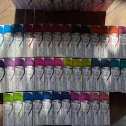 Bulk Hair Color Lot – 50 Semi-Permanent Dyes (20 Colors) + 11 Color Strip Kits