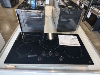 GE 36 inch Build in Knob Control Electric cooktop
