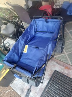LIKE NEW PULL CART WITH COVER 25 FIRM LOOK MY POST ALOT ITEMS