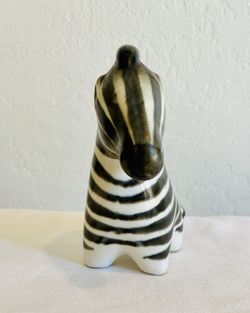 Vintage MCM POTTERY SIGNED Arabia Finland TAISTO KAASINEN ZEBRA