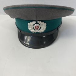 East German (DDR) Military Border Guard (Grenztruppen) Visor Cap w/ NVA Insignia