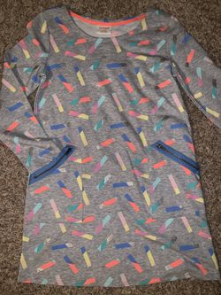 Brand new Cat & Jack Brand Girls l/s dress (sz 10/12)