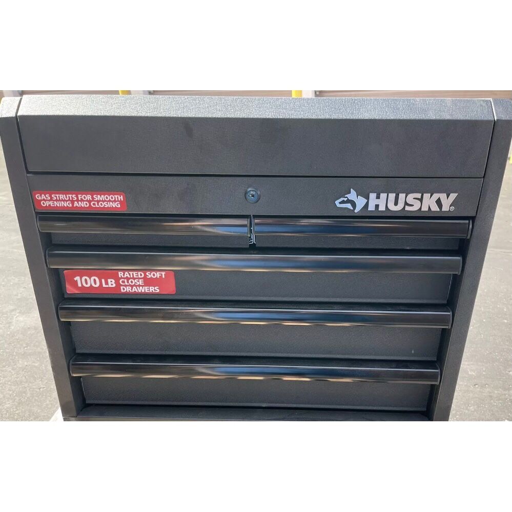 Husky 26 in. 5-Drawer Top Tool Chest in Textured Black ** LOCKED / No Key