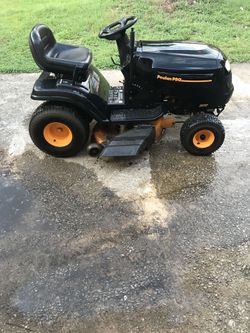 Poulan pro 300ex riding best sale lawn mower