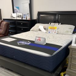 BEAUTIFUL BLACK EMILY QUEEN BED SET!$699!*SAME DAY DELIVERY*NO CREDIT NEEDED*EASY FINANCING*HUGE SALE*