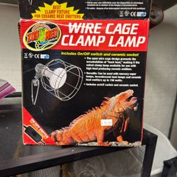 Zoo Med Wire Cage Clamp Lamp for reptiles -New