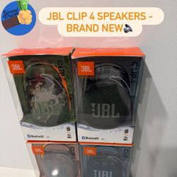 JBL Clip 4 Portable Bluetooth Speakers – Brand New & Sealed🔉
