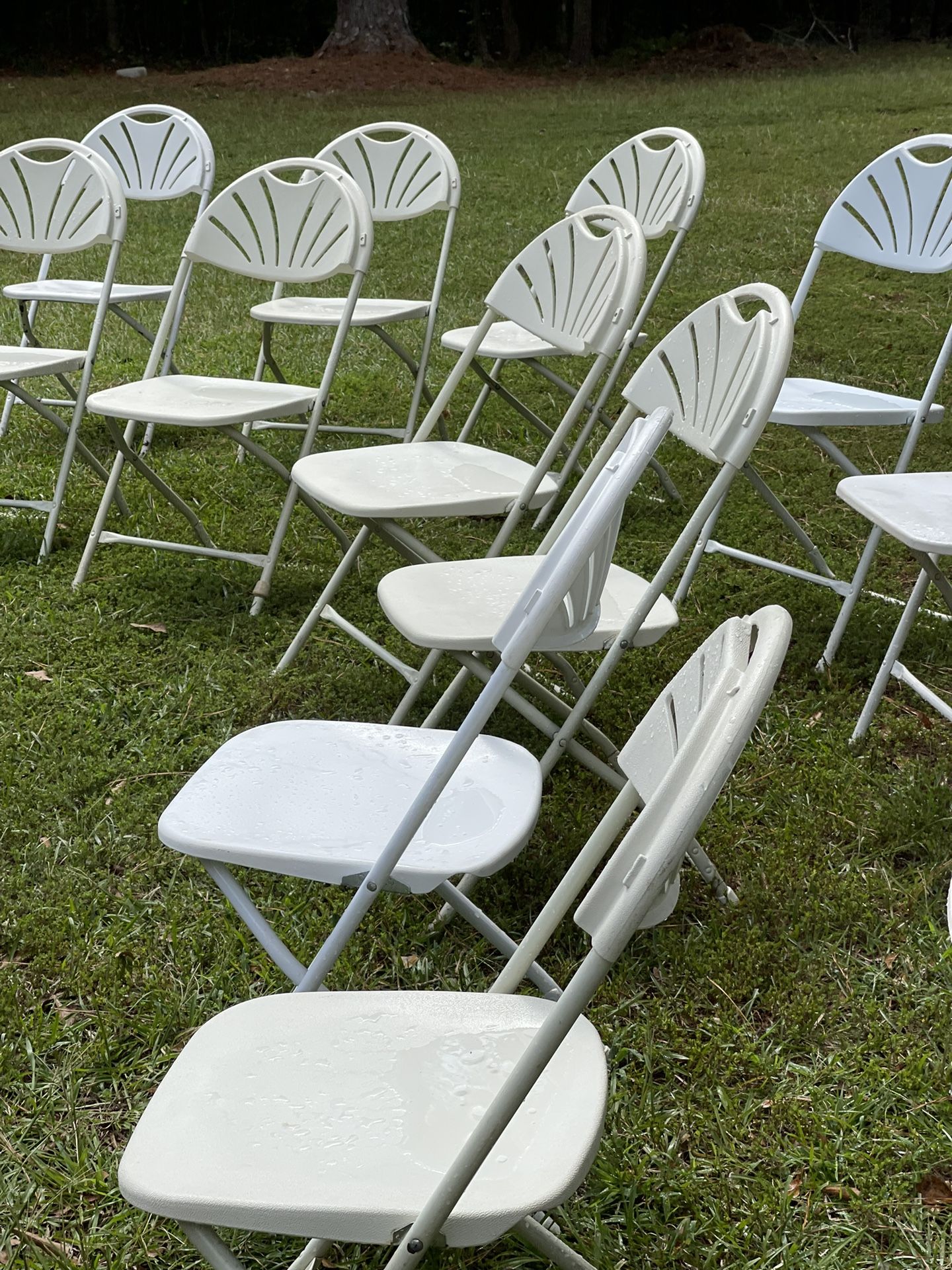 Commercial Grade White Folding Chair