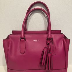 Coach Candace Legacy Carryall Color Fuchsia 