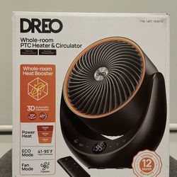 DREO 1500W Portable 3D Automatic Oscillating Ceramic Heater