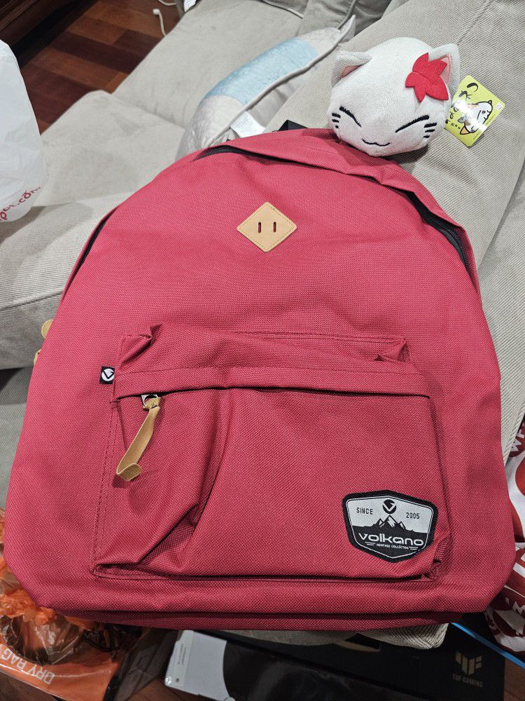 Volkano Backpack Red Brand New Condition