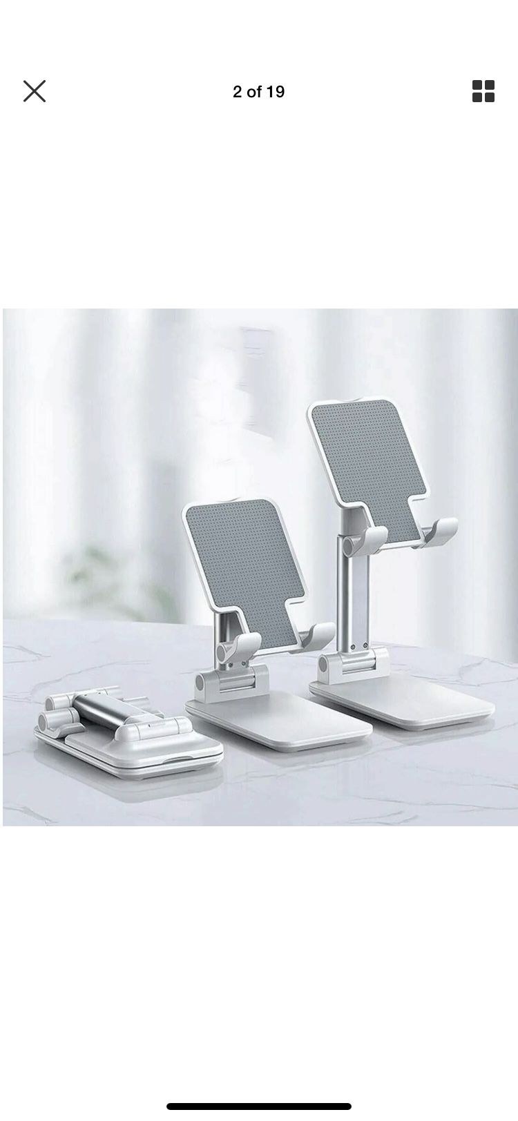 Foldable Adjustable Tablet Mobile Samsung iPad iPhone Desktop Holder Mount Stand
