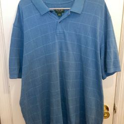 David Taylor blue short sleeve polo size XXL