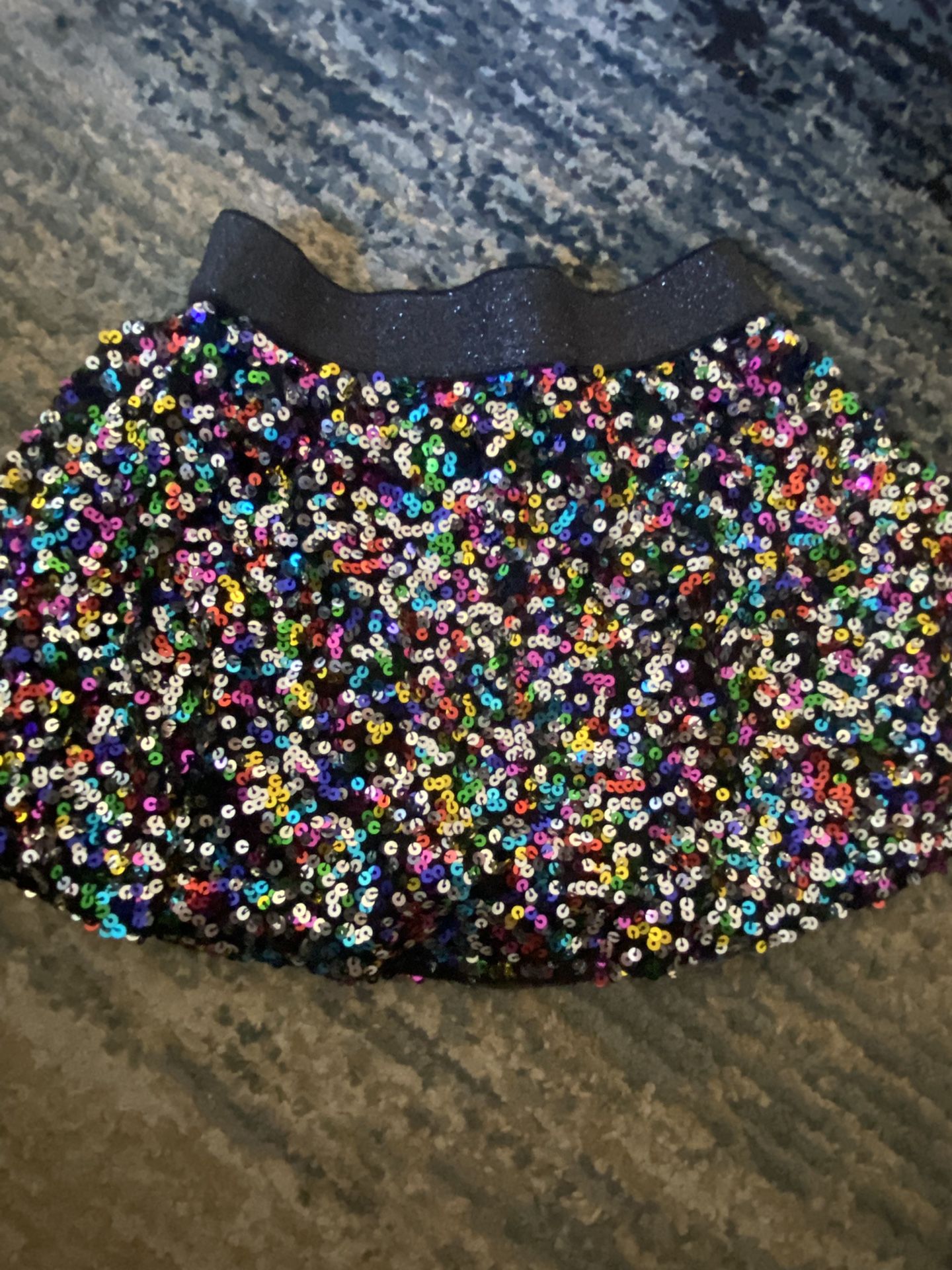 Sequin Skirt With Shorts Size 6