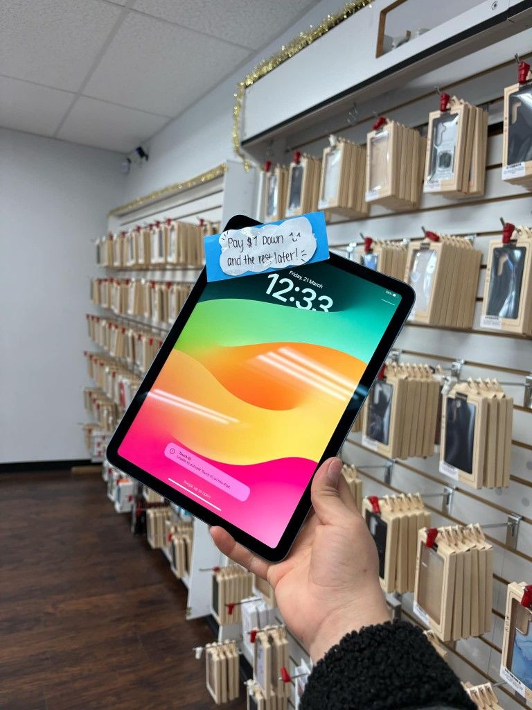 Apple IPad 10th Generation Tablet - $1 To Take it Home same Day and Pay the Rest later!