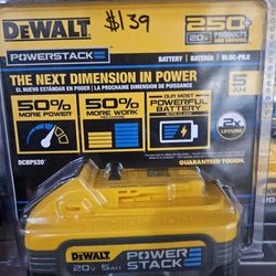 DEWALT
POWERSTACK 20V Lithium-Ion 5.0Ah Battery Pack