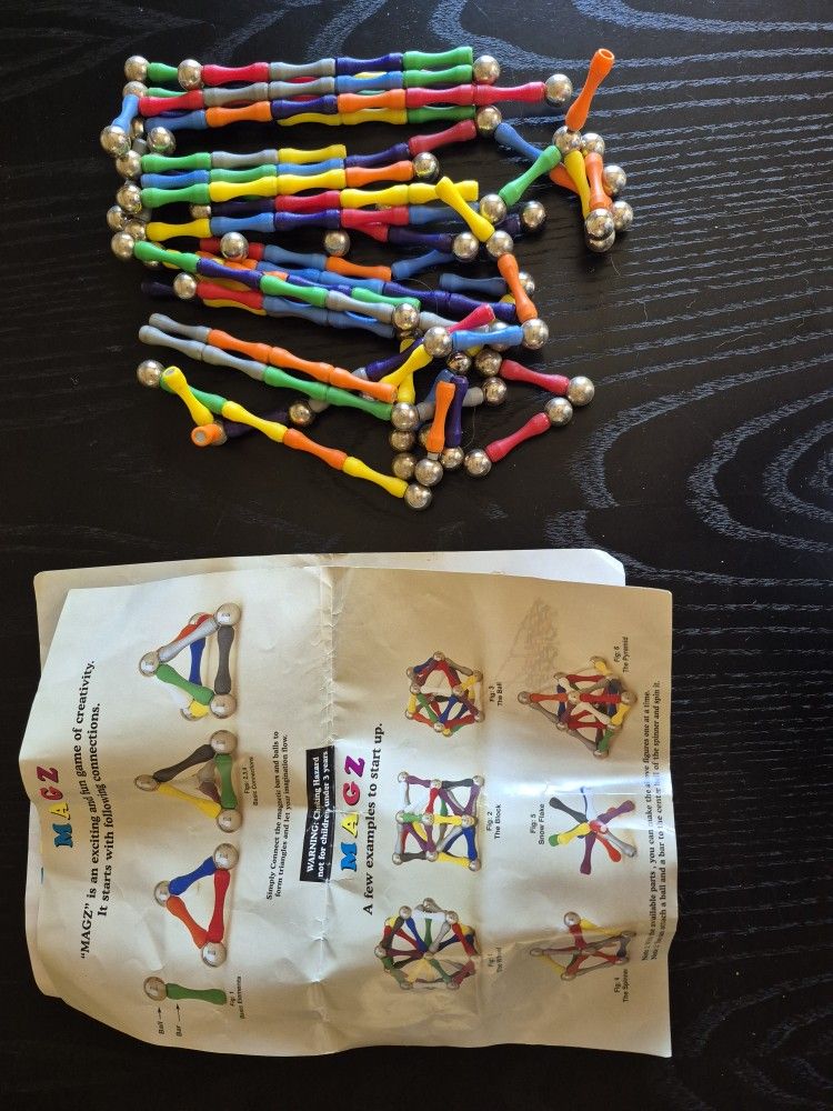 Magnetix ball and rod magnetic set