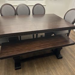 Dining Table With Bench 
