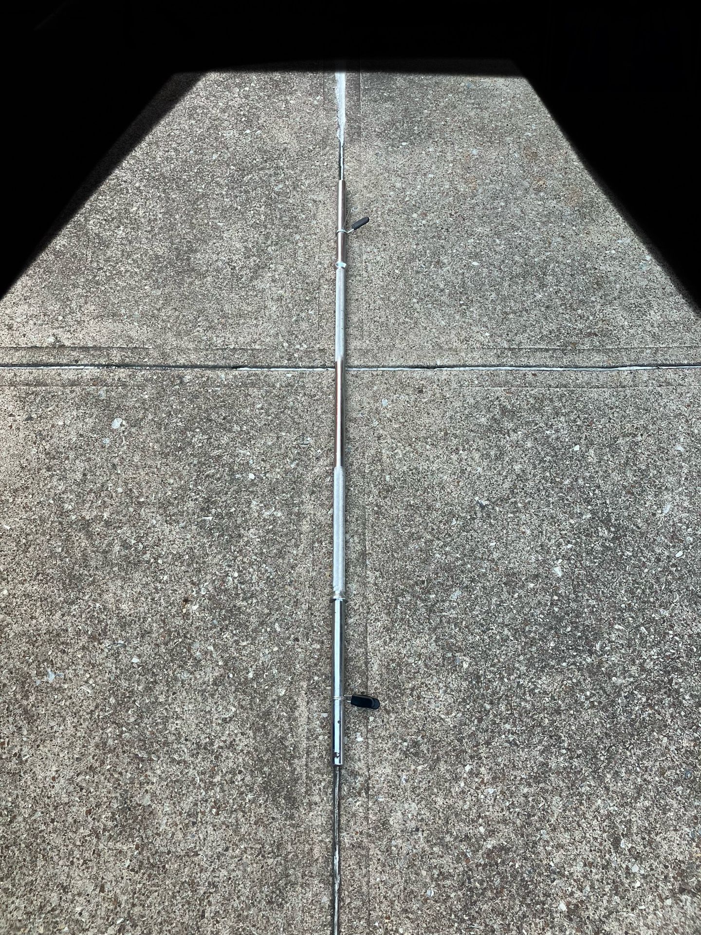 Standard 1” hole barbell bar for weight plates weights plate 5ft 5 foot 5’ std feet weightlifting