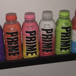 Empty PRIME bottles For Decor/collector