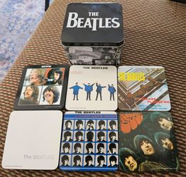 Beatles coaster set Tin Box