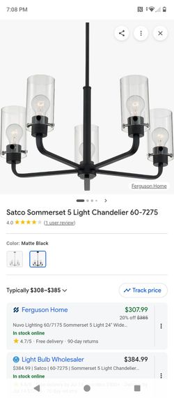 5 light chandelier