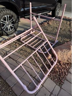Pink Metal Twin Bedframe